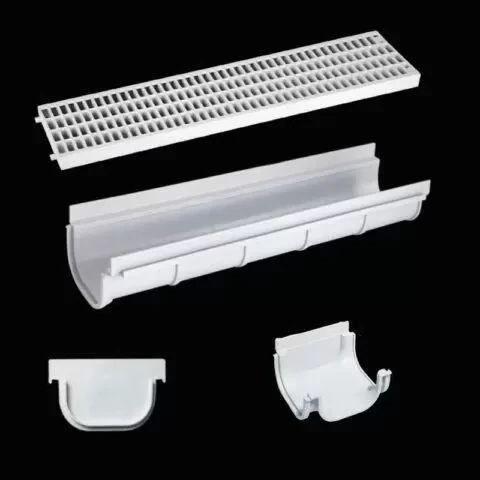 CANALETTA COMPONIBILE IN POLOPROPILENE CM13X50 H7,5 CM CON ACCESSORI