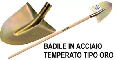 BADILE IN ACCIAIO TEMPERATO COLOR ORO BADILE IN ACCIAIO TEMPERATO COLOR ORO