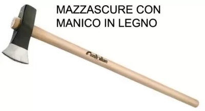 MAZZASCURE MERLIN CON MANICO IN LEGNO MAZZASCURE MERLIN CON MANICO IN LEGNO
