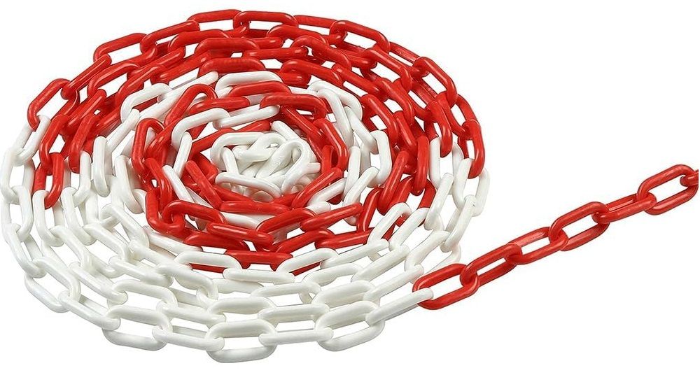 CATENA SEGNALETICA PER COLONNINE DA CANTIERE ML25
