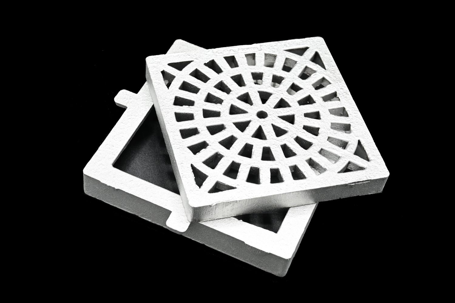 GRIGLIA GRIGLIE ALLUMINIO EFFETTO RAGNATELA 15x15