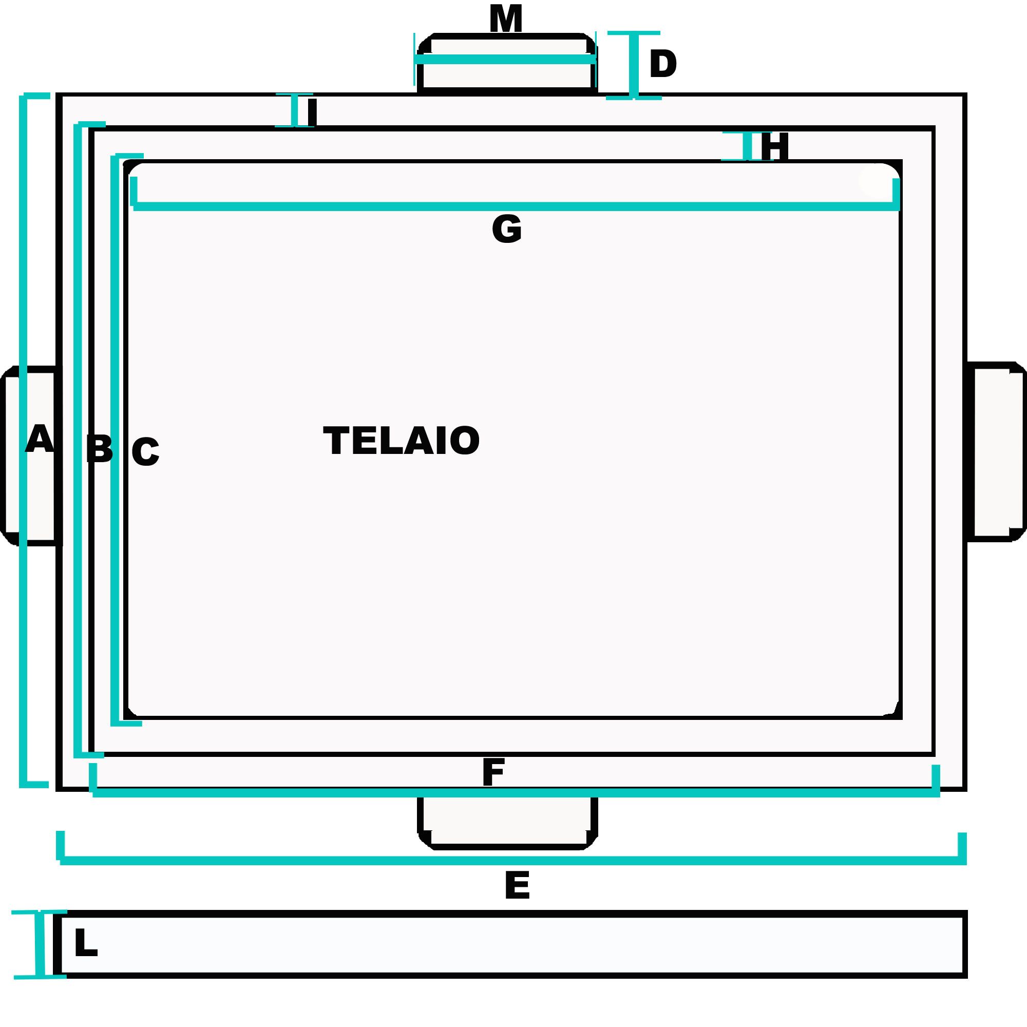 GRIGLIA ALLUMINIO PRESSOFUSO TERRAZZI CON TELAIO MODELLO RIGATO 15X12 H 1,5 CM