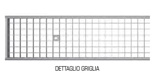 GRIGLIA ZINCATA PRESSATA PER CANALE CEMENTO 100X10 M33X33