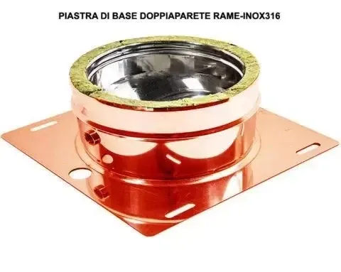 PIASTRA DI BASE DOPPIA PARETE AISI 316 INTERNO/RAME ESTERNO