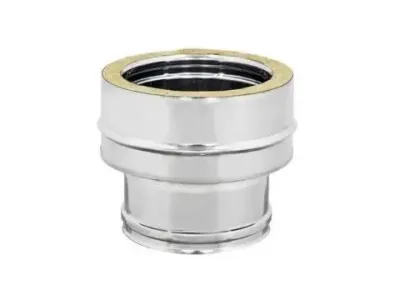 RACCORDO PER CALDAIA DOPPIA PARETE INOX COIBENTATO CON LANA DI ROCCIA