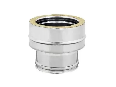 RACCORDO PER CALDAIA DOPPIA PARETE INOX COIBENTATO CON LANA DI ROCCIA