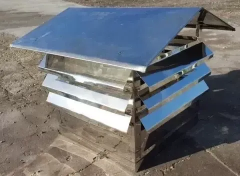 TESTA CAMINO CINESE QUADRA AISI 304 10\10 SPESSORE