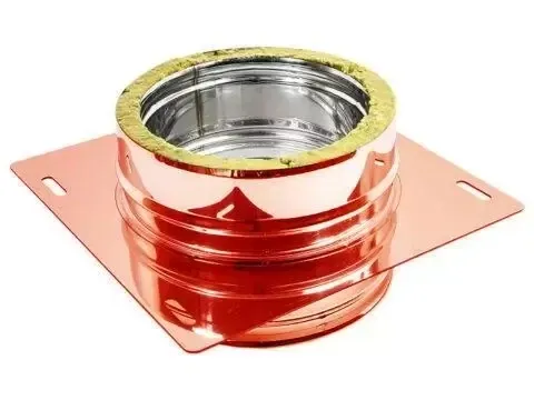 PIASTRA DI BASE INTERMEDIA DOPPIA PARETE IN ACCIAIO INOX AISI 316 INTERNO/RAME ESTERNO