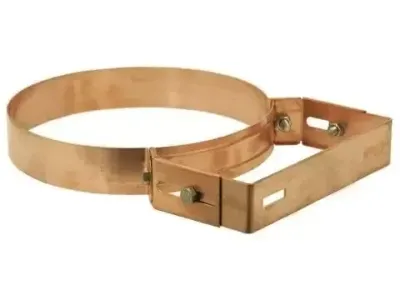 COLLARE PESANTE PER CANNE FUMARIE DOPPIA PARETE SISTEMA REGOLABILE RAME