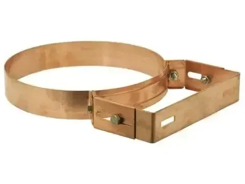 COLLARE PESANTE PER CANNE FUMARIE DOPPIA PARETE SISTEMA REGOLABILE RAME