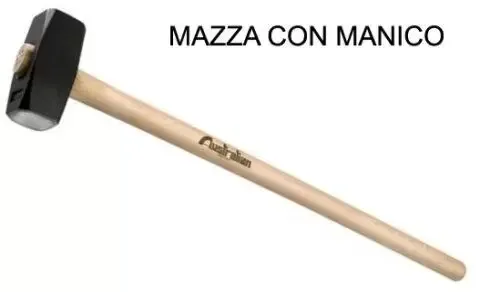 MAZZA CON MANICO IN LEGNO