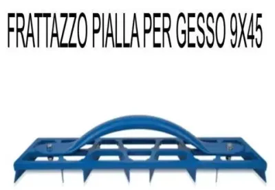 FRATTAZZO PIALLA PER GESSO IN METALLO A DUE MANI