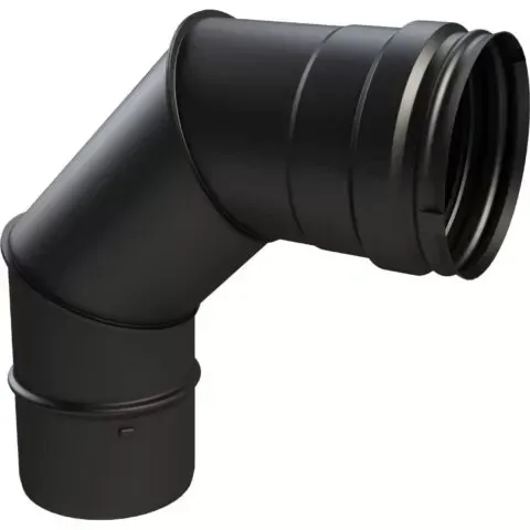 CURVA ACCIAIO NERO OPACO 90