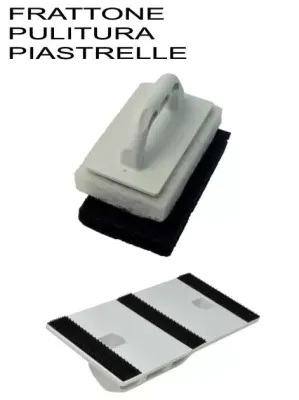 FRATTONI PULITURA PIASTRELLE CON FELTRI BIANCHI E NERI