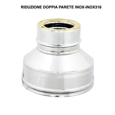 RIDUZIONI DOPPIA PARETE INOX COIBENTATA CON LANA DI ROCCIA