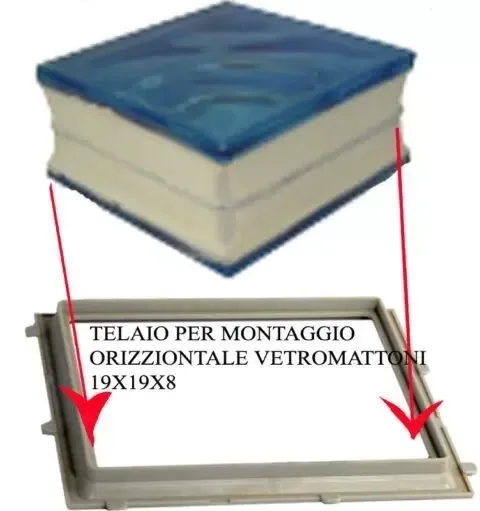 FORMELLA TELAIO PER VETROMATTONI