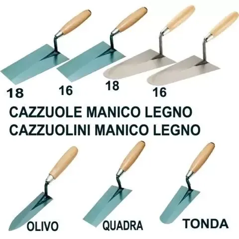 CAZZUOLE E CAZZUOLINI CON MANICO IN LEGNO