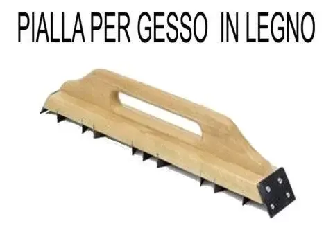 FRATTAZZO PIALLA PER GESSO IN LEGNO A DUE MANI