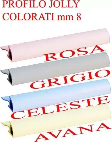 PROFILO ANGOLO JOLLY COLORATI 8mm