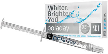 SDI POLADAY 9.5% HYDROGEN PEROXIDE (4) SYRINGE PACK