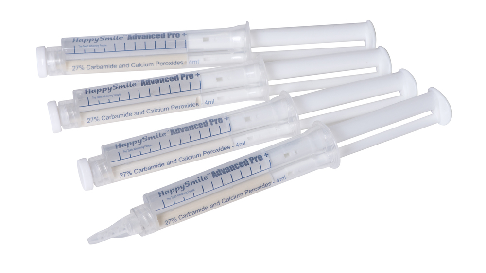 HappySmile  27% Carbamide Peroxide  with CALCIUM   (4) PACK- FULL COURSE £10 ) OFF