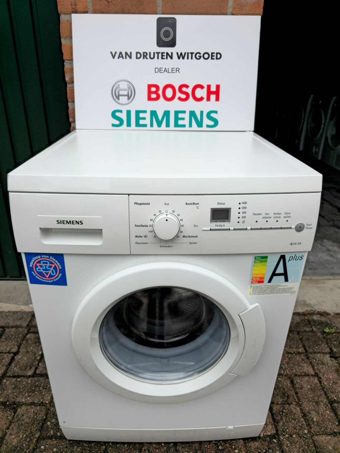 Siemens e14-34 7kg A+ 1400 toeren Siemens e14-34 7kg A+ 1400 toeren