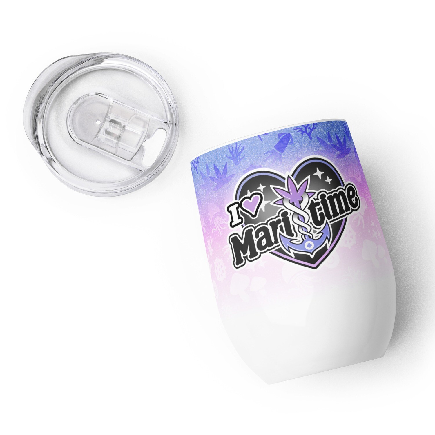 Maritime Purple Heart Wine Tumbler