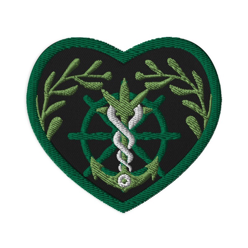 Maritime Heart Embroidered Patch