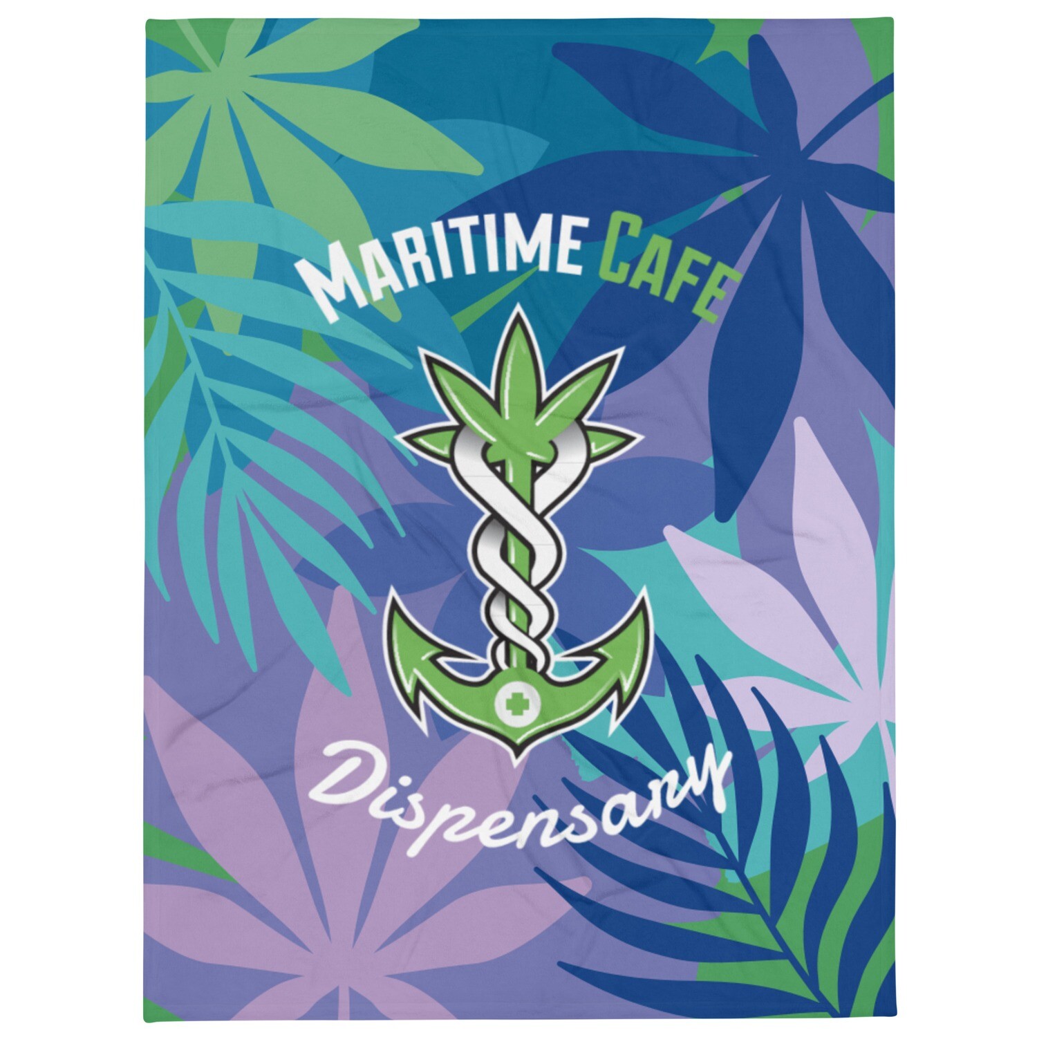 Maritime Leafy Throw Blanket (60x80)