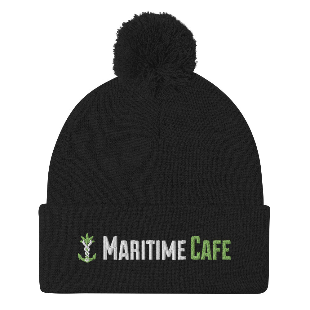 Maritime Pom-Pom Knit Cap