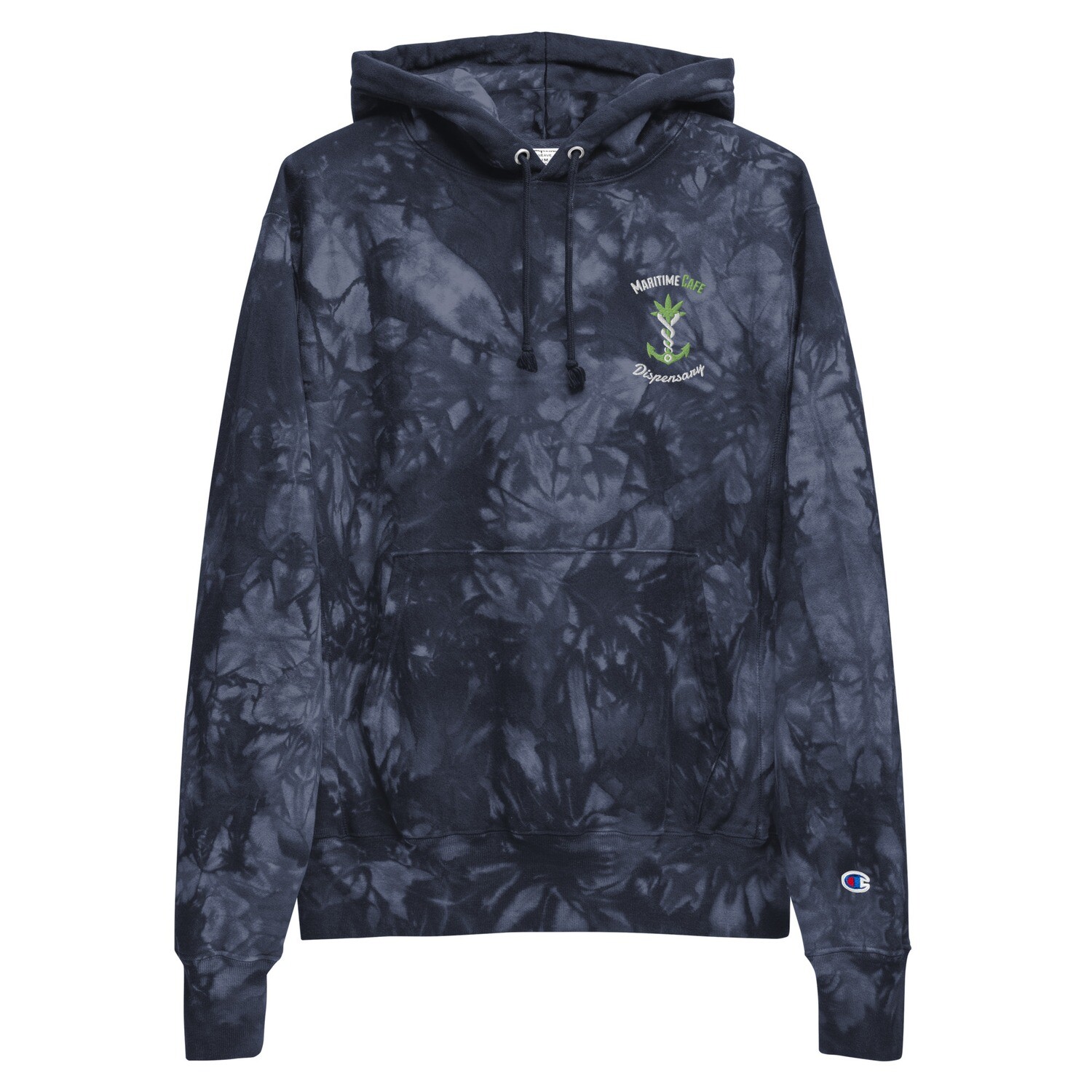 Maritime Embroidered Champion Tie-Dye Hoodie