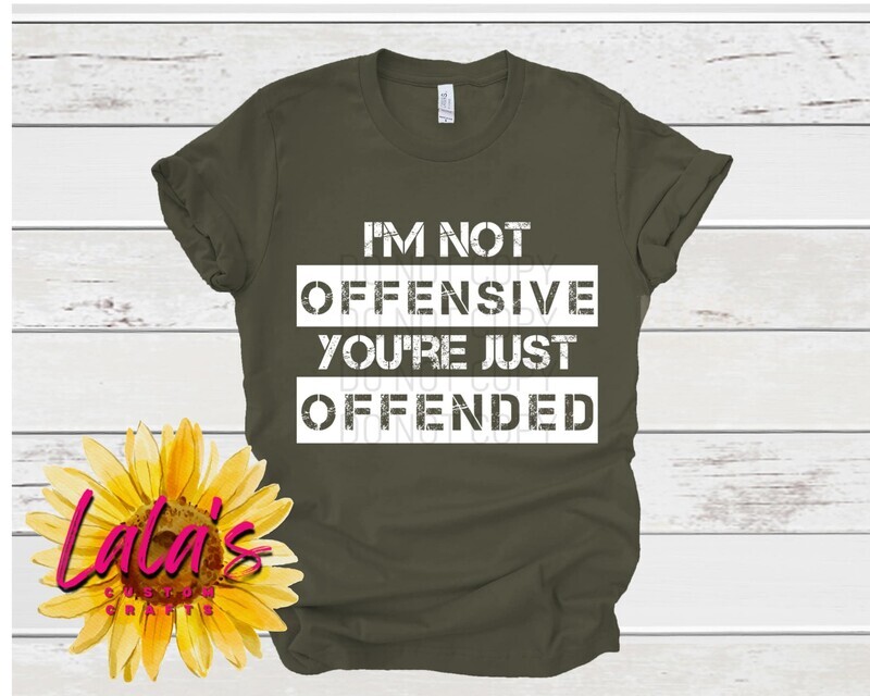 I'm not offensive you're just offended