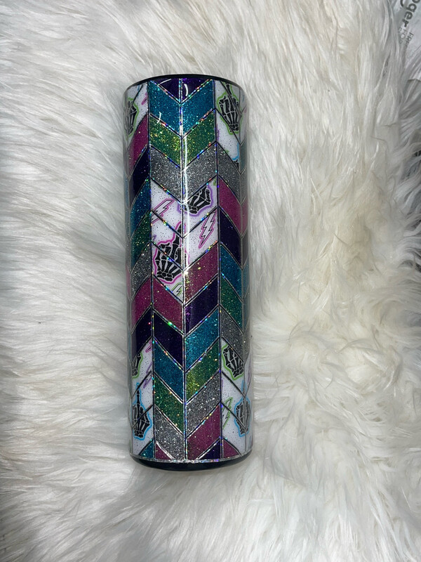 Birdie Stain glass Tangram 30oz Skinny