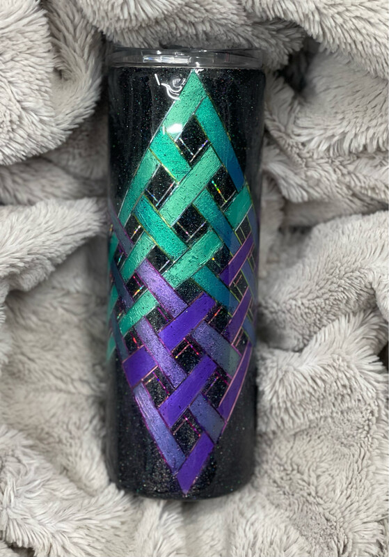 20 Ounce Skinny Basket Weave Tumbler