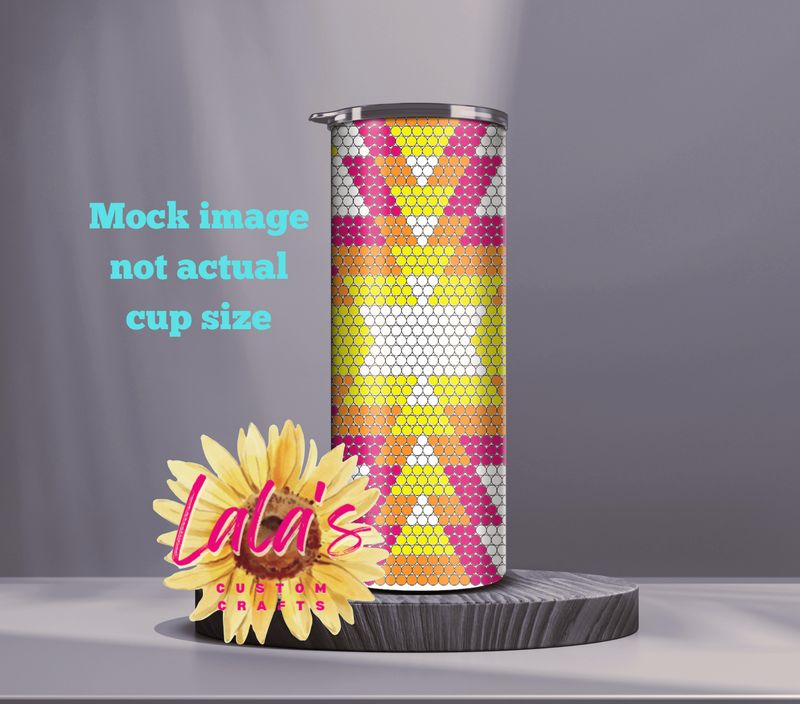 20 oz straight ss20 Rhine Stones Old school southwestern rhinestone template