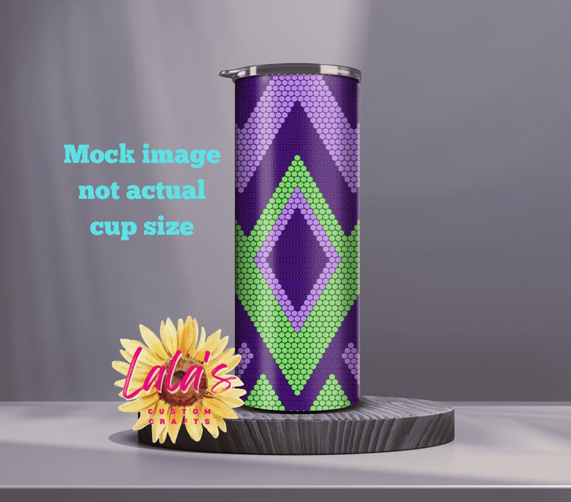 Basket Weave Rhinestone Template 20 oz SS16 Rhinestones