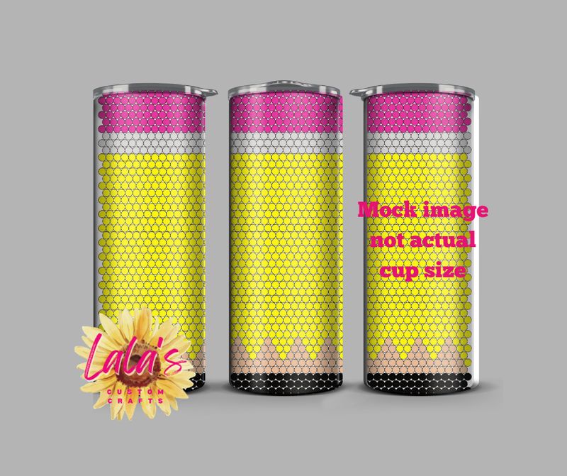 Pencil 20 oz Straight ss20 rhinestones