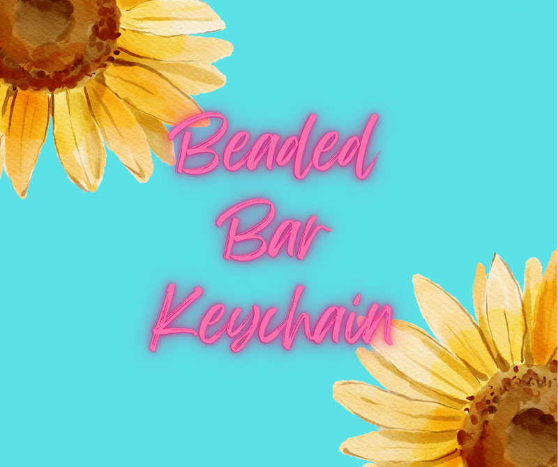 Beaded Bar Keychains