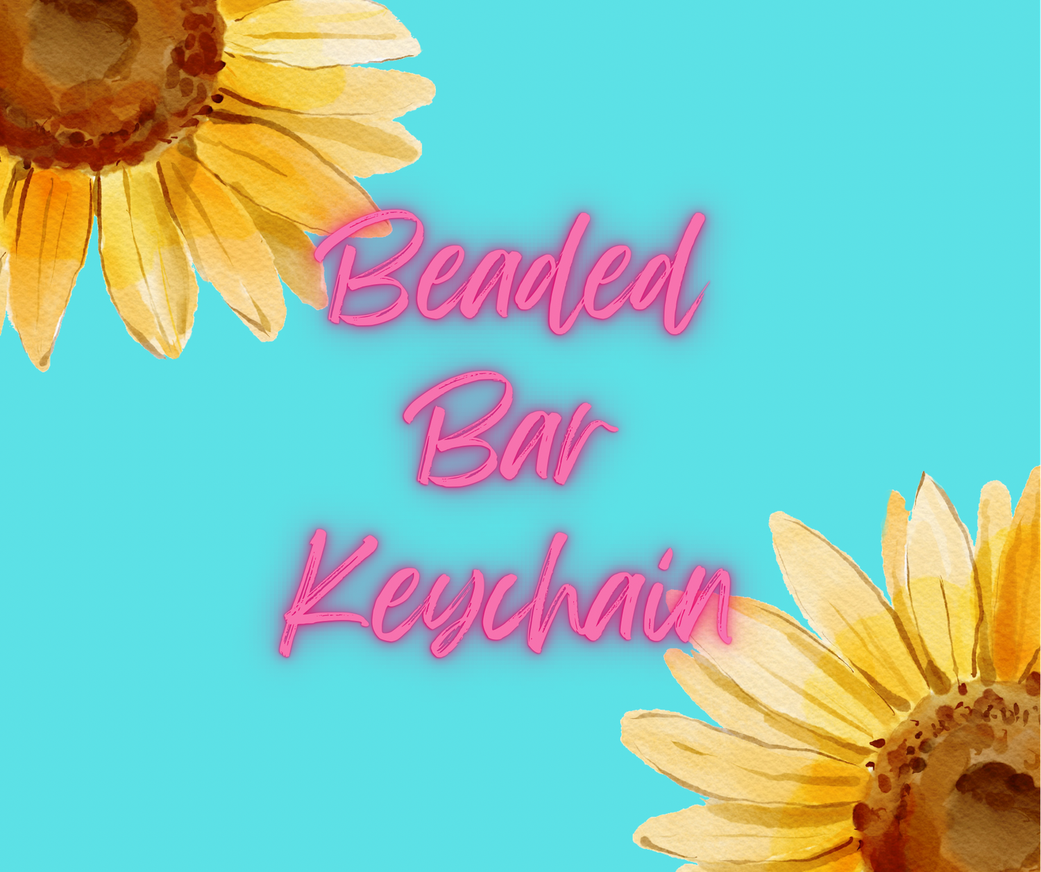 Beaded Bar Keychains