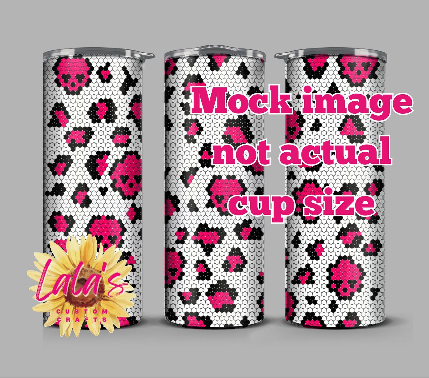 Skulls and Cheetah 20oz Skinny ss10 rhinestones