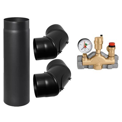 BULG Anschluss-Set für Kohlekessel / Pelletkessel ohne Holzfach 3,9-40 KW
