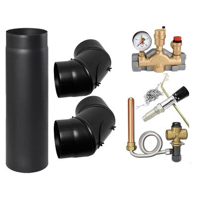 BULG Anschluss-Set für Duni MINI Perfekt Hand - Naturzugkessel