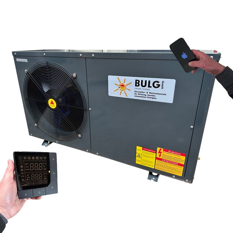 BULG Luft-/Wasser Mono Eco Wärmepumpe | 5 KW | R32 | Wifi