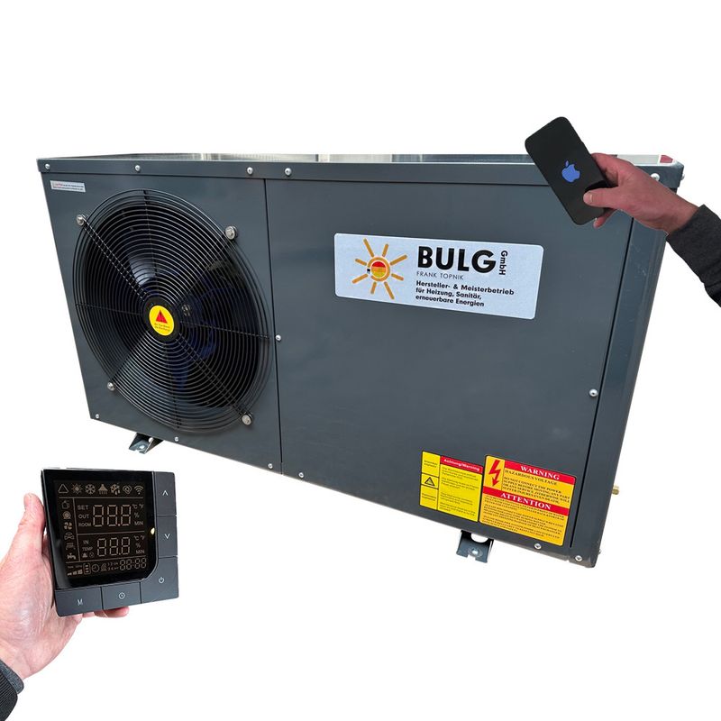 BULG Luft-/Wasser Mono Eco Wärmepumpe | 11 KW | R32 | Wifi