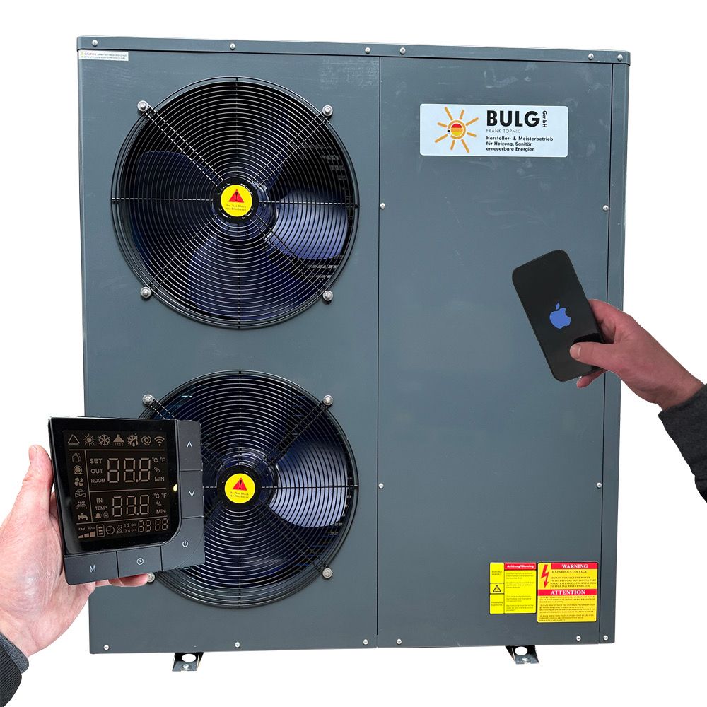 BULG Luft-/Wasser Mono Eco Wärmepumpe | 19 KW | R32 | Wifi