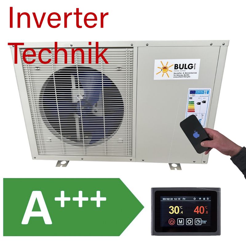 BULG Luft-/Wasser Mono Plus Inverter Wärmepumpe | 6 KW | R32 | Wifi | Bafa/KFW