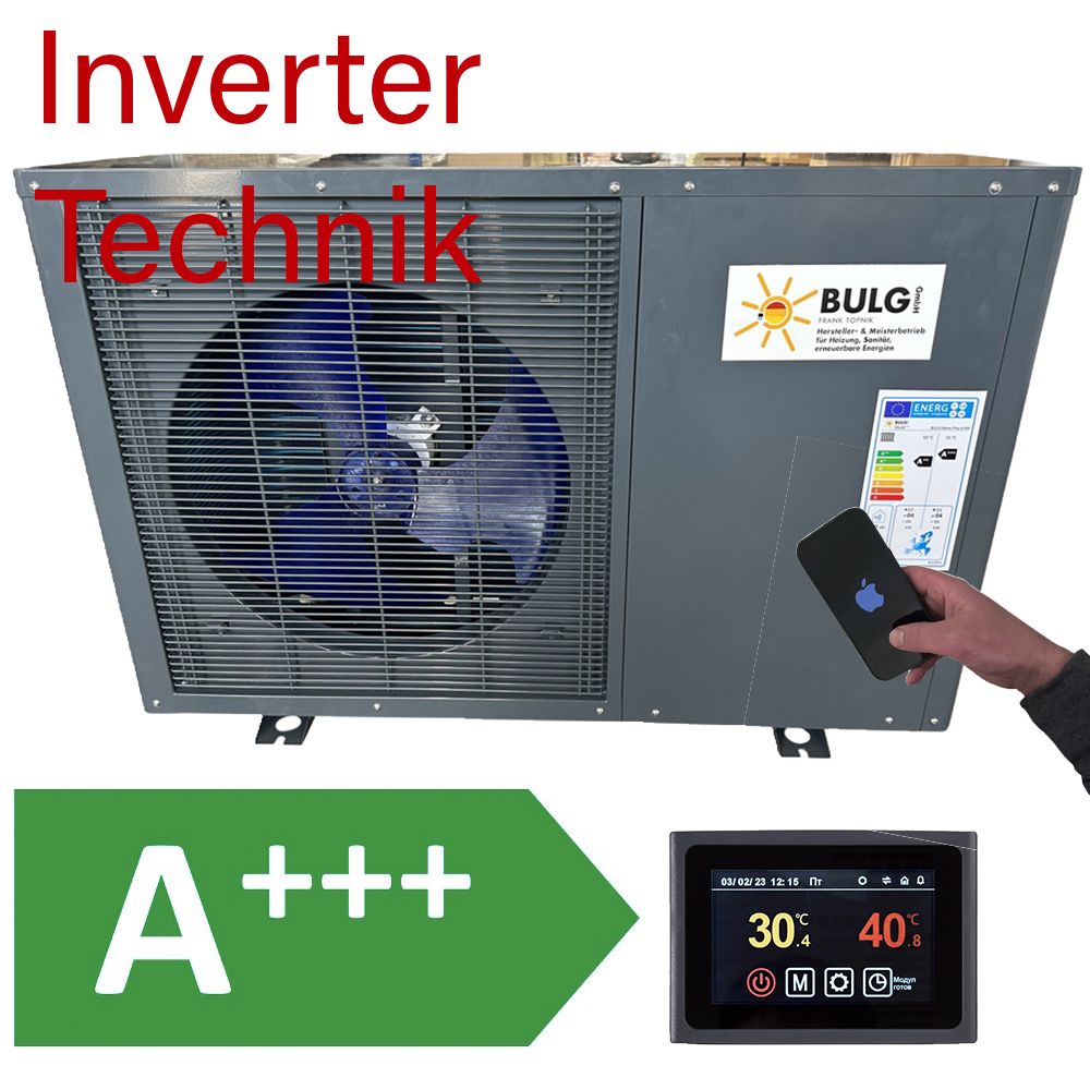 BULG Luft-/Wasser Mono Plus Inverter Wärmepumpe | 6 KW | R32 | Wifi | Bafa/KFW