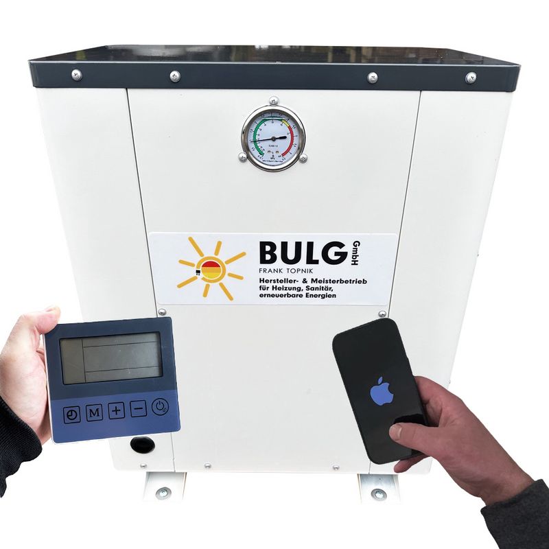 BULG Wasser-/Wasser Mono Sole Wärmepumpe | 7 KW | R32 | Wifi