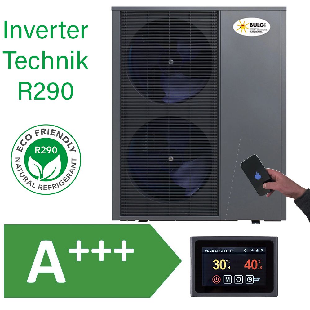 BULG Luft-/Wasser Mono Pro Inverter Wärmepumpe | 30 KW | R290 | Wifi | Bafa/KFW