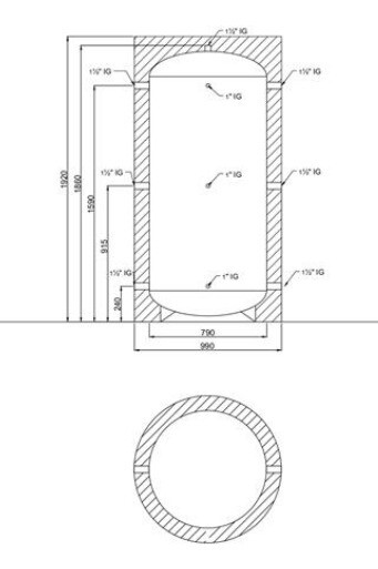 BULG Pufferspeicher 800 Liter